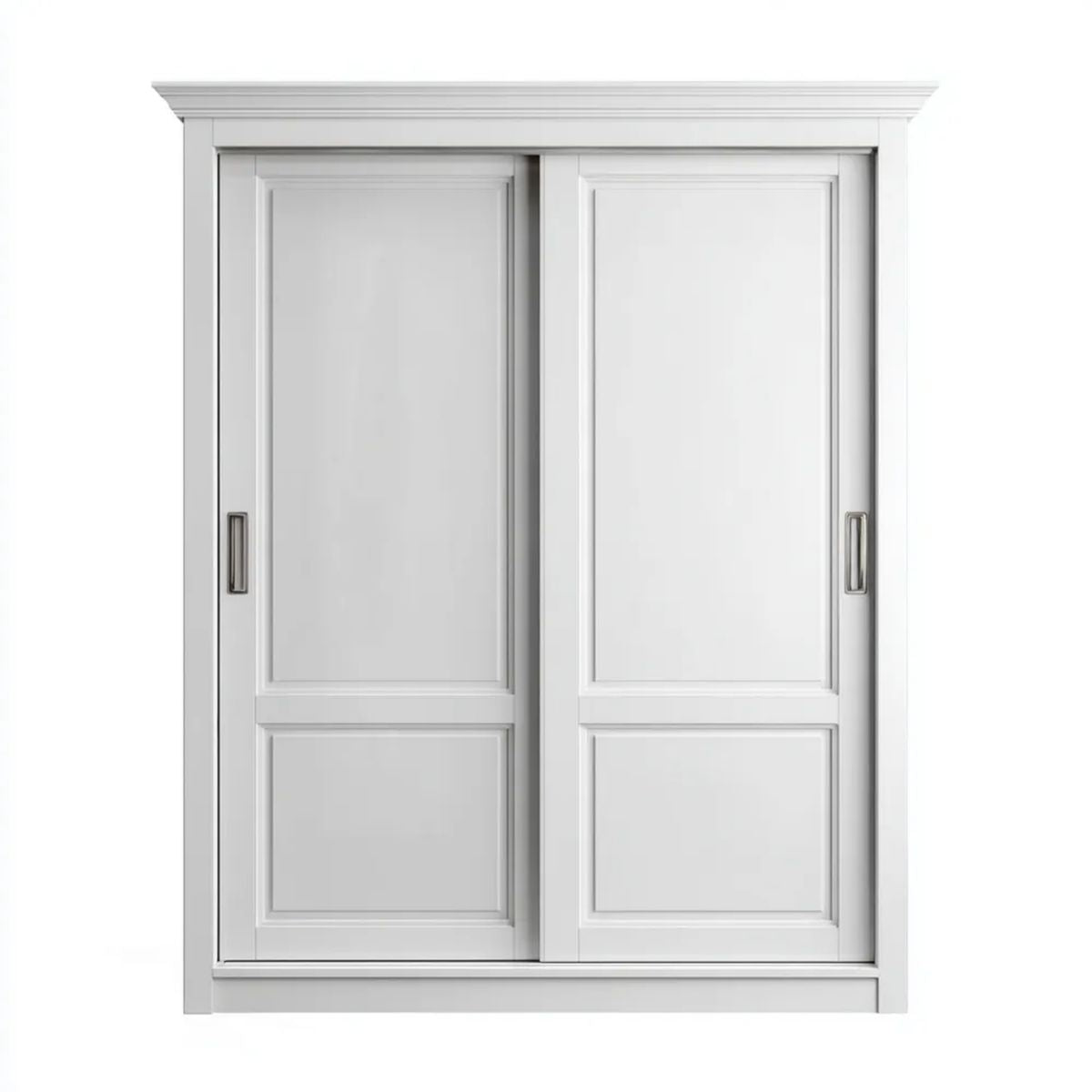 Biała szafa przesuwna z płyty MDF 150 x 60 x 220 cm, 2 drzwi