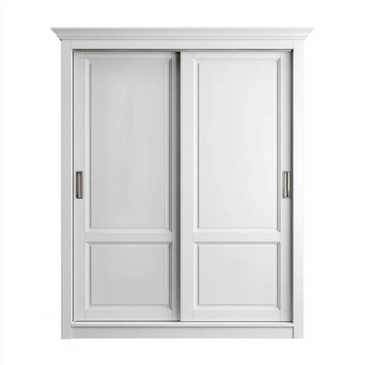 Biała szafa przesuwna z płyty MDF 150 x 60 x 220 cm, 2 drzwi